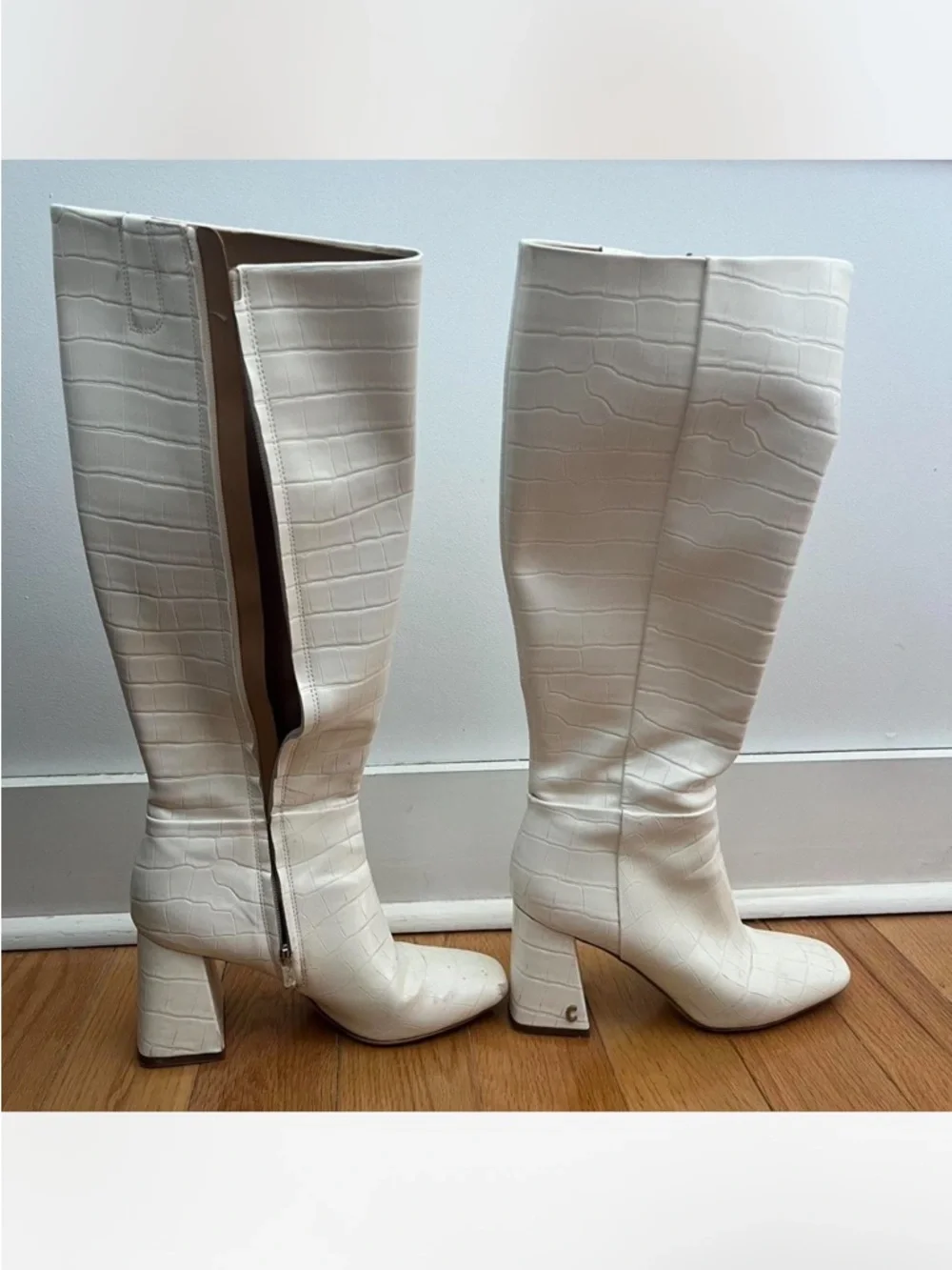 Circus by Sam Edelman crocodile knee high gogo boots - Picture 2 of 8